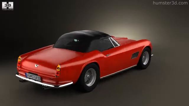 Ferrari 250 GT California Spider 1958 by 3D model store Humster3D.com смотреть онлайн