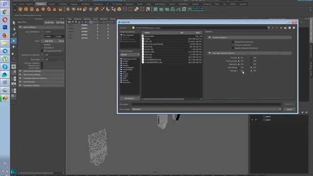 Export OBJ and FBX From Maya ( экспорт импорт в maya. Что делать если не работает) смотреть онлайн