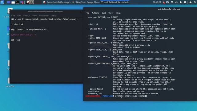 How to Install and use SHERLOCK on Kali Linux 2020.1a смотреть онлайн