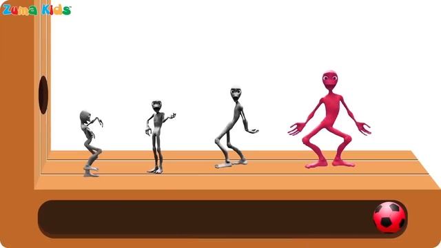 Learn Colors Dame Tu Cosita - Alien Dance Wrong Wooden Slots - Zuma Kids TV смотреть онлайн
