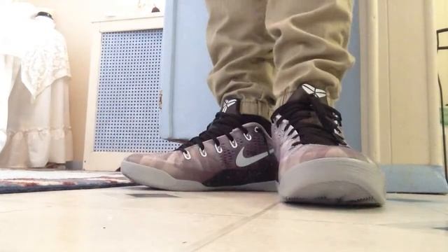 Kobe 9 metallic silver on feet with joggers смотреть онлайн