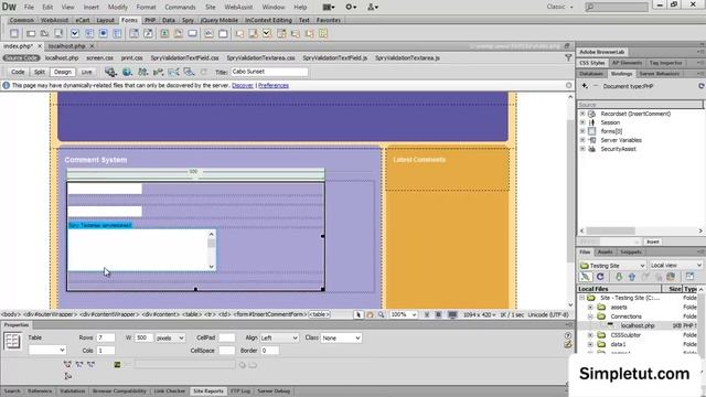 How to Create a Comment System Using Dreamweaver - Easy Step By Step Tutorial смотреть онлайн