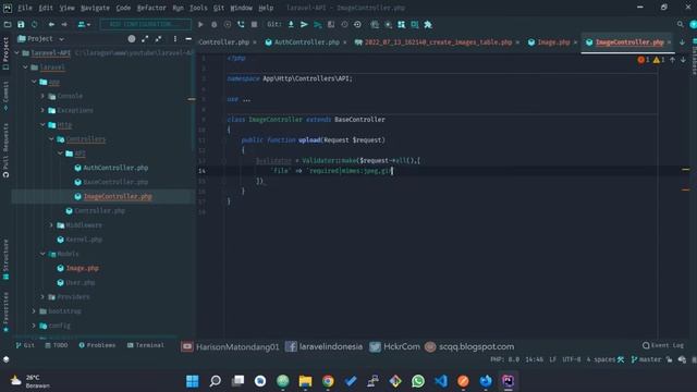 Image Upload Via REST API in Laravel 9 with Authentication смотреть онлайн