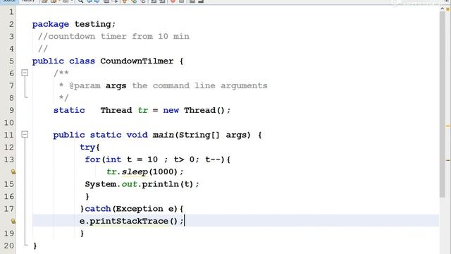 CountDown timer java смотреть онлайн