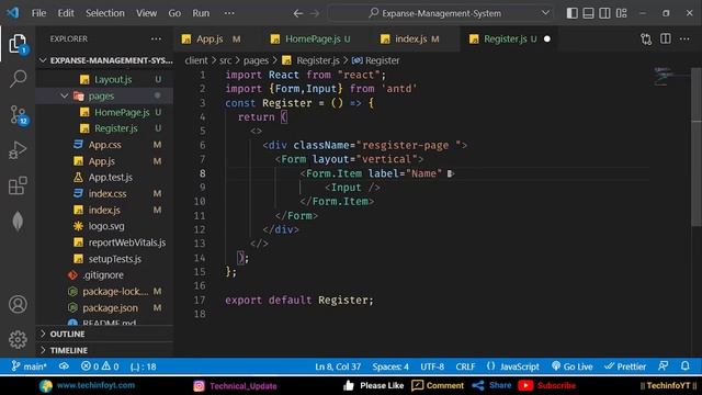 Login Registration Form Mern Stack Expene Management System смотреть онлайн