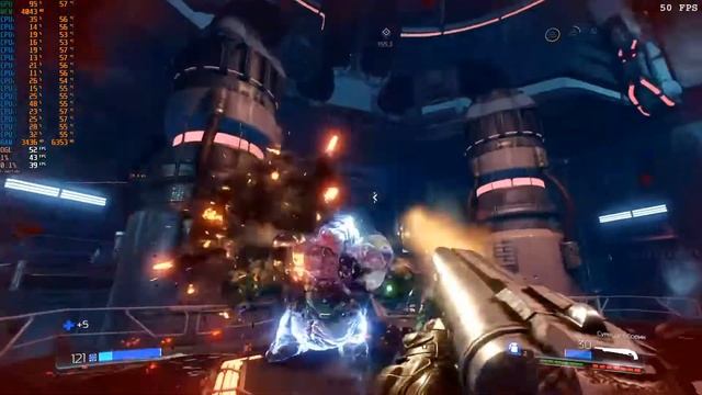 RX580 Xeon E5 2640v3 in Doom 2016 смотреть онлайн
