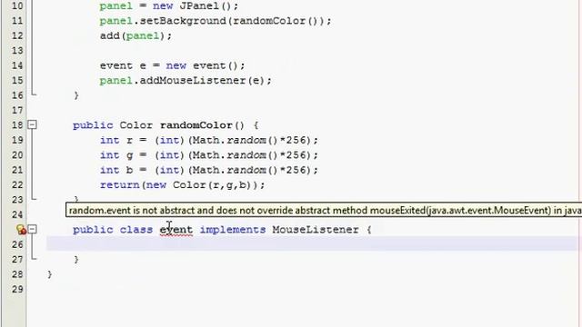 Java GUI Tutorial 17 - Random color panel смотреть онлайн