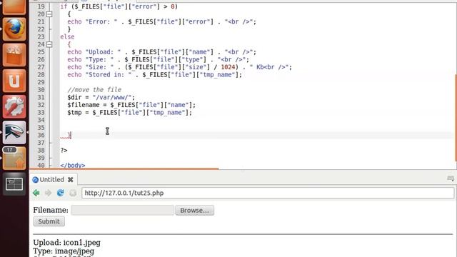 LAMP 25 - Upload a file смотреть онлайн