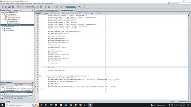 Java Swing - Social Media Icon Hover Effects смотреть онлайн