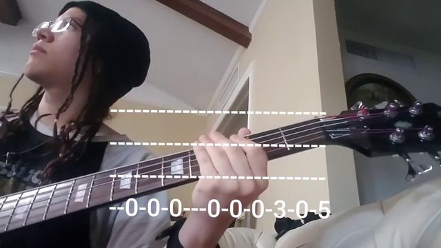 Another One Bites the Dust by Queen (Bass cover with tabs) смотреть онлайн