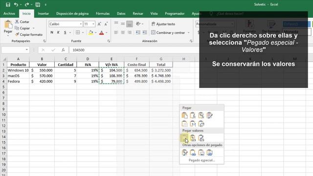 ?? Copiar valores sin formula Excel 2019 ✔️ смотреть онлайн
