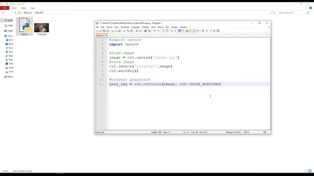 python tutorials: convert RGB image to grayscale in python opencv (2019) смотреть онлайн