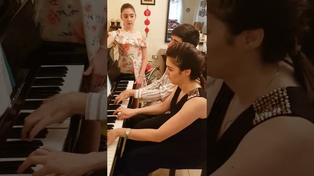 Libertango piano 4 hands смотреть онлайн