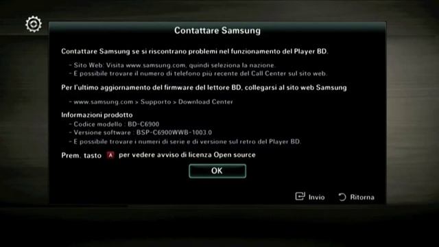 Samsung BD-C6900 3D Blu-ray OSD смотреть онлайн