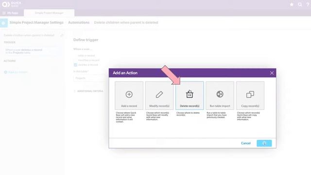 Automation! Delete child with parent record in Quickbase смотреть онлайн
