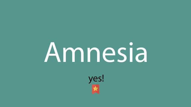 Amnesia pronunciation смотреть онлайн