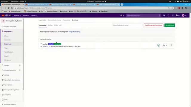 GitLab Runner Not Working Reason & Solution 2 - Protected Branch - Practical & Theory смотреть онлайн