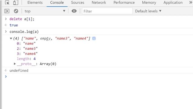 Add and delete elements in JavaScript Array смотреть онлайн
