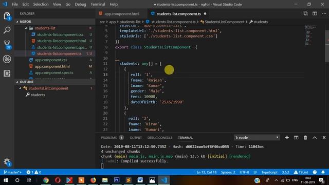 ngFor directive | ngFor tutorial | Angular 7/8 Tutorial how to use ngFor смотреть онлайн