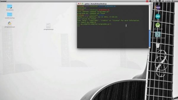 How to Convert python .py programme to .pyc