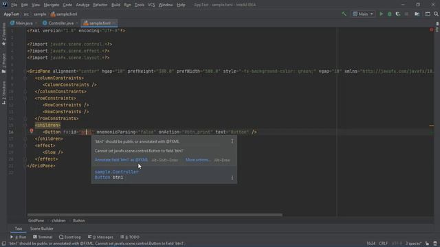التصميم عن طريق الكود JavaFX Intellij IDEA | Xaml and Java смотреть онлайн