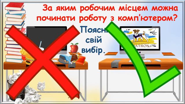 Готуємо комп’ютер до роботи. Інформатика 2 клас. смотреть онлайн