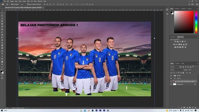 TUTORIAL PHOTOSHOP UNTUK PEMULA EPISODE 1 by Levelup ID смотреть онлайн
