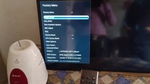 Haier android TV Factory mode code remote