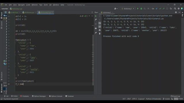 Python Dictionary by comprehension, enumeration and Nesting смотреть онлайн