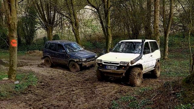Off-Road 4x4 ► Ford Maverick / Nissan Terrano 2 ? Le Cateau-Cambrésis смотреть онлайн