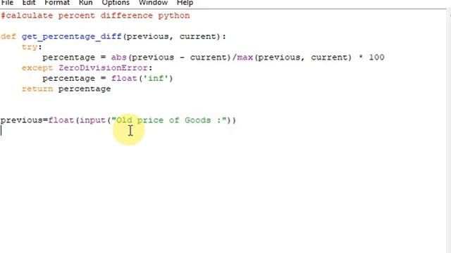 calculate percent difference python смотреть онлайн