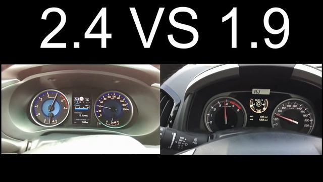 TOYOTA 2.4 VS ISUZU 1.9 (0-100 km/h) смотреть онлайн
