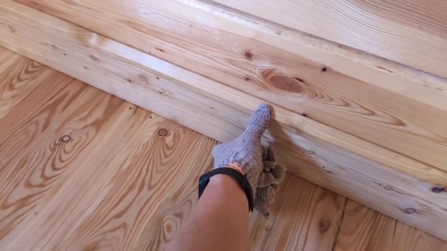 Мой вариант напольного плинтуса в парной бани. Рубрика: строим баню. смотреть онлайн