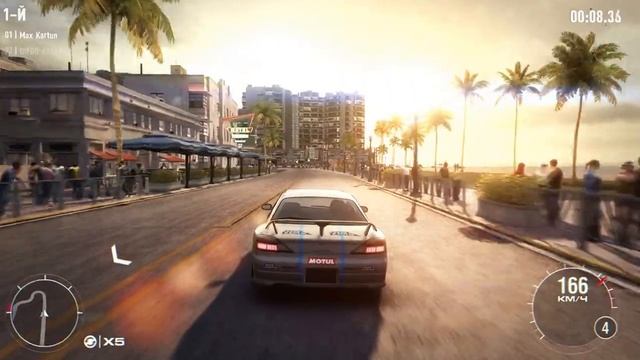 GRID 2 - Trans America Pacers Miami faceoff Ocean drive смотреть онлайн