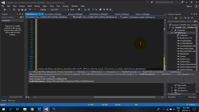 C# Full Course With MySql Database Part 9(Import and Export Data From Excel to Database viceversa) смотреть онлайн