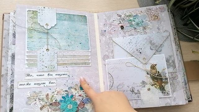 Винтажный альбом А4 на 150 фото ручной работыскрапбукингобзор.mp4 смотреть онлайн