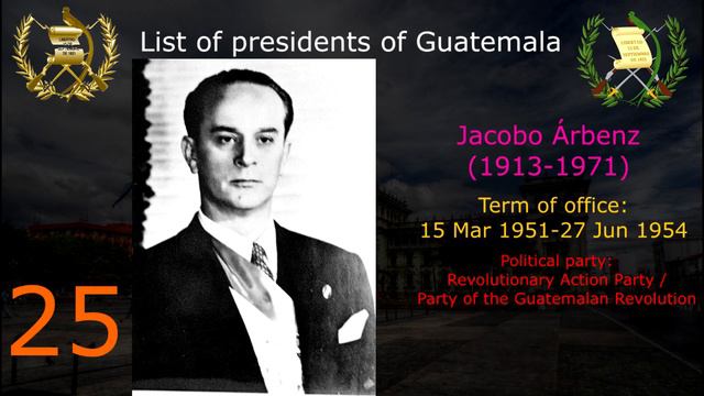 List of presidents of Guatemala смотреть онлайн
