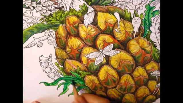 Раскрашиваем вместе (Coloring With Me)/ Ананас (speedcoloring)