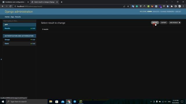 Djangoda ma'lumotlarni Import va Export qilish | Import and Export data in Django смотреть онлайн