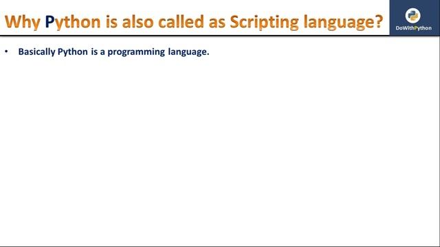 Python Scripting | Video-2 | why python is also called as scripting language? смотреть онлайн