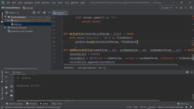 #Python Dersleri: 31 - PROJE 2: TELEFON REHBERİ смотреть онлайн