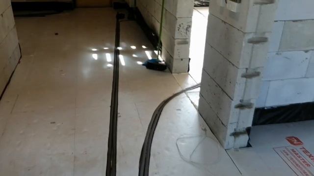 75.  Раскладка труб от радиаторов