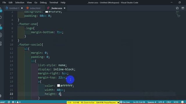 Paradise Themeforest PSD To HTML With Bootstrap 4 & Sass (Footer Area) смотреть онлайн