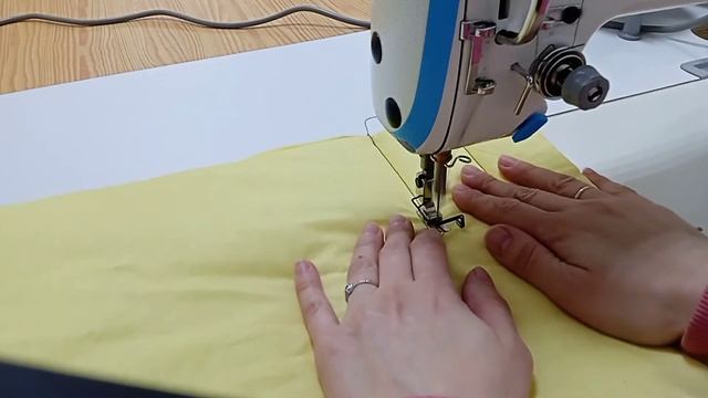 Натяжение нити и давление лапки на промышленной швейной машинке