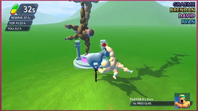 Let's Play Mount Your Friends 3D: A Hard Man Is Good To Climb | Thumb Wars | 4 Player Gameplay смотреть онлайн
