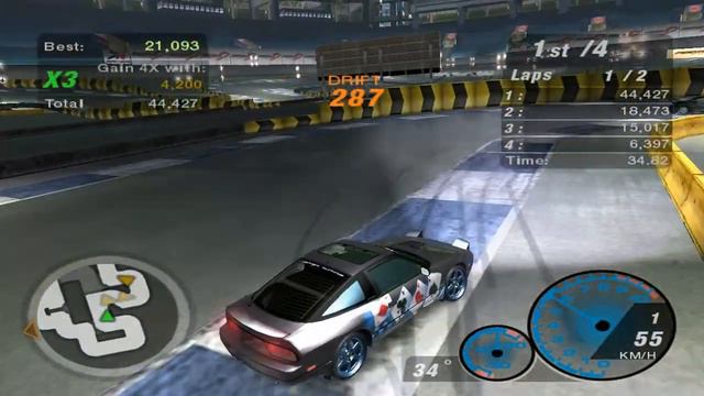 NFSU2 | Nissan 240SX (S13) | Drift смотреть онлайн