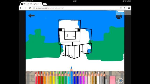 Creative Minecraft Coloring App смотреть онлайн
