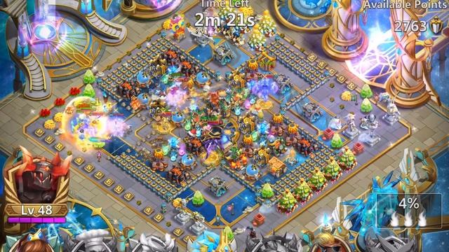 Castle Clash Guild Wars 13.8K Points Attacking with Base Defense Team смотреть онлайн