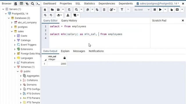 SQL - Min and Max Aggregate Functions смотреть онлайн