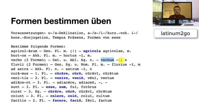 Latein Übungen Formen bestimmen, Lektion 4, Übung 2 смотреть онлайн